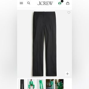 NWT JCrew Willa cropped flare pant in Italian city wool blend